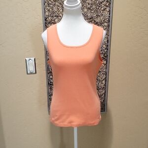 Victoria's Secret Tee Shop Peach Scoop Neck Tank Top